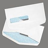 LUXPaper #10 Business Bottom Flap Window Envelopes | Commercial Flap | Security Tint | 4 1/8" x 9 1/2" | White | 24lb. Text | 50 Qty