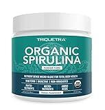 Organic Spirulina Powder - Made with Parry® Spirulina. The Best Spirulina in The World, Highest Nutrient Density - Non-Irradiated, 4 Organic Certifications, Vegan Farming Process (75 Servings - 8 oz.)