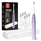 Oclean Electric Toothbrush for Adults, 150 Days Battery Life Electric Toothbrush, USB Rechargeable Sonic Travel Toothbrush with 6 Brush Heads & Travel Case, 5 Modes and Smart Timer