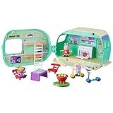 Peppa Pig Caravan Playset for Girls and Boys, 3 Figures, 6 Accessories, Preschool Toys, Kids Gifts, Ages 3+