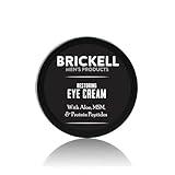 Brickell Men's Restoring Under Eye Cream for Men, Natural and Organic Anti Aging Eye Balm To Reduce Puffiness, Wrinkles, Dark Circles, Crows Feet and Under Eye Bags, 0.5 Ounce, Unscented