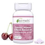 EZ Melts Dissolvable Energy, Memory and Mood Enhancer, Blend of B-Vitamins, Sugar-Free, 2-Month Supply