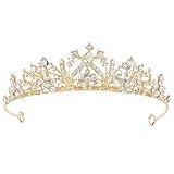 Aprince Tiaras for Girls Princess Crowns for Little Girls Tiaras for Women Girls Crown Wedding Tiara Headband Princess Crown Hair Accessories for Prom Birthday Costume Party Gold Crown