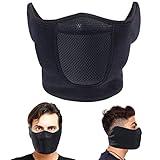 Balaclava Half Face Mask Adjustable Fastener Windproof Men Women for Skiing Snowboarding Motorcycling Winter Outdoor Sports Highly Breathable (Half-face)