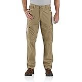 Carhartt Men's Force Relaxed Fit Ripstop Cargo Work Pant-Dark Khaki-34 x 32