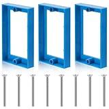 3pcs Single Gang Electric Power Outlet Extender, 1/2" Receptacle Outlet Box Extenders with Screws Electrical Box Extender Junction Box Extension Accessories for Electric Outlet Switches Electric Box