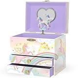 Musical Unicorn Jewelry Box for Girls - Kids Music Box, Unicorn Birthday Gifts for Little Girls, Jewelry Boxes, 6.8 x 5.3 x 6 in - Ages 3-10