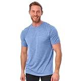 Merino.tech Merino Wool T-Shirt Mens - 100% Merino Wool Undershirt Lightweight Base Layer (Woodland Grey Blue, Large)