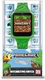 Accutime Microsoft Minecraft Green Educational Learning Touchscreen Smart Watch Toy for Boys, Girls, Toddlers - Selfie Cam, Learning Games, Alarm, Calculator, Step Tracker & more! (Model: MIN4045AZ)