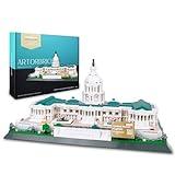ArtorBricks Architectural United States Capitol Building Collection Building Set Model Kit and Gift for Adults (1074 Pieces)