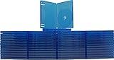 Square Deal Recordings & Supplies (10) Blue Game Cases - Compatible With Playstation 4 - 1 Disc Capacity - 14mm - #VGBR14PS4BL