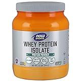 NOW Foods Sports Nutrition, Whey Protein Isolate, 25 g With BCAAs, Unflavored Powder, 1.2-Pound