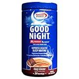 Premier Protein Good Night Protein Powder, Hot Cocoa Mix, 10g Protein, 0g Sugar, 11 Vitamins & Minerals, Nighttime Protein Blend, Magnesium, Zinc, 20 Serve, 1 Tub