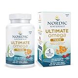 Nordic Naturals Ultimate Omega 2X Teen, Strawberry - 60 Mini Soft Gels - 1120 mg Total Omega-3s with EPA & DHA - Brain Health, Positive Mood, Social Development, Learning - Non-GMO - 30 Servings