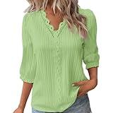 3/4 Length Sleeve Womens Tops Three Quarter Sleeve Tops Woman Elbow Sleeve Tops Women Amazon Fashion Womens Clothing 2025 Womens Business Casual Clothing Amazon Recent Orders Placed by me Army Green