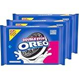 OREO Double Stuf Chocolate Sandwich Cookies, Family Size, 3 Packs