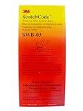 3M Scotchcode Write-On Wire Marker Book SWB-03, 1 in x 2.85 in, contains self-laminating markers for small volume applications