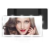 Led Sun Visor Vanity Mirror, Upgraded Large Car Mirrors with Lights, Dimmable Light up Vanity Makeup Mirror for Car,Rechargeable Universal Rear View Visor Mirrors