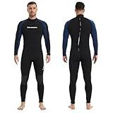 Lemorecn Wetsuits Jumpsuit Neoprene 3/2mm Full Body Diving Suit(3031,L)