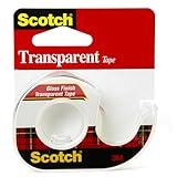 Scotch® Transparent Tape , 0.5 in x 450 in (12.7 mm x 11.4 m)
