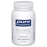 Pure Encapsulations NR Longevity - Supports Healthy Aging. Replenishment of NAD+ & Mitochondrial Function* - with NIAGEN - Gluten Free, Non-GMO, Hypoallergenic - 60 Capsules