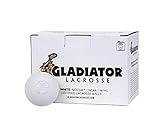 Gladiator Lacrosse Box of 12 Official Lacrosse Game Balls – White – Meets NOCSAE Standards, SEI Certified