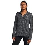 Under Armour Womens Tech Twist Quarter Zip, (001) Black / / White, Medium