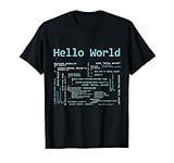 Hello World - Computer Programming Languages T-Shirt