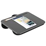 LAPGEAR Compact Lap Desk - Charcoal - Fits up to 15 Inch Laptops - Style No. 43105