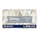 Kleenex® Professional Facial Tissue, Bulk (03076), 2-Ply, White, Flat Facial Tissue Boxes for Business, Convenience Case (125 Tissues/Box, 12 Boxes/Case, 1,500 Tissues/Case)