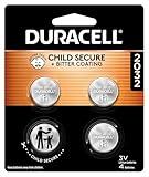 Duracell 2032 Lithium Battery. 4 Count Pack. Child Safety Features. Compatible with Apple AirTag, Key Fob, and other devices. CR2032 Lithium 3V Cell. 2032 Battery, Lithium Coin Battery