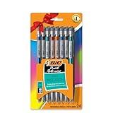 BIC Xtra-Precision Mechanical Pencil, Metallic Barrel, Fine Point (0.5mm), 24-Count, Doesn't Smudge and Erases Cleanly