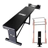 PRx Performance Folding Wall Mounted Flat Weight Bench - Home Gym Equipment, Space-Saving Workout Bench, Full Body Exercise, Weightlifting, Bench Press Seat, Ideal For Gym Enthusiasts - Black