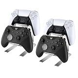 Controller Holder – 2 Pack 2 Tier Universal Aluminum Display Stand Accessories PC Gaming Desk Decor Stuff Gamer Gifts for Xbox Series X S, Elite 2, PS5, PS4, PS3, Switch Pro and Almost All Controller