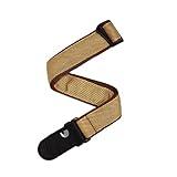 D'Addario Guitar Strap, Woven, Tweed, 50mm (50B06), Leather Ends, Adjustable from 35' to 59.5'