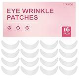 TEAWOO 16 PCS Reusable Under Eye Patches for Wrinkles | Topical Gel Eye Pads for Dark Circles and Eye Bags | Anti-Wrinkle Treatment for Face and Under Eyes | Overnight Eye Patches | Under Eye Pads
