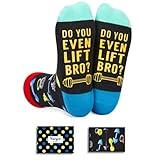 HAPPYPOP Weight Lifting Gifts For Men Women - Fitness Bodybuilder Workout Gifts, Gifts For Weight Lifters Male, Weight Lifting Socks Gym Workout Socks