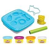 Play-Doh Create ‘n Go Pets Playset, 4 Colors & Storage Container, Animal Toy Sets, Christmas Stocking Stuffers, Preschool Toys, Kids Arts & Crafts, Ages 3+