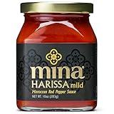 Mina Harissa Mild Sauce, Homestyle Moroccan Red Pepper Harissa Paste, 10 Oz - Harissa Sauce with Tangy Twist, Excite Your Senses with Mina Mild Harissa Seasoning
