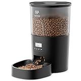 IMIPAW Automatic Cat Feeders, 3L Timed Cat Dry Food Dispenser, Dual Power Supply, Programmable Portion Size, 1-6 Meals Per Day, Auto Pet Feeder for Cats and Small Dogs