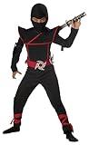 California Costumes Kid's Stealth Ninja Costume, (Size - S (6-8)) - Black