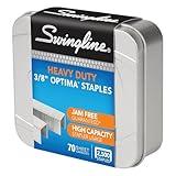 Swingline Staples, Premium High Capacity for Desktop Staplers, 3/8" Length, 125/Strip, 2500/Box, Jam Free, Optima (35550)
