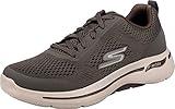 Skechers mens Gowalk Arch Fit-athletic Workout Walking Shoe With Air Cooled Foam Sneaker, Taupe, 10.5 Wide US