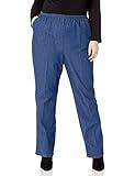 Chic Classic Collection womens Plus Stretch Elastic Waist Pull-on Pant Jeans, Original Stonewash Denim, 22 US