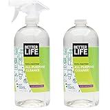 Better Life All Purpose Cleaner - Multipurpose Home and Kitchen Cleaning Spray for Glass, Countertops, Appliances, Upholstery & More - Multi-surface Spray Cleaner - 32oz (Pack of 2) Clary Sage/Citrus