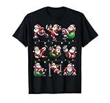 Santa Fitness Collection Gym Workout Weightlifting Christmas T-Shirt