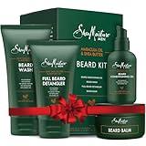 SheaMoisture Beard-Care Kit for Men, Includes Wash, Balm, Oil, Conditioner, Natural Shea Butter & Maracuja Oil, Great Gift