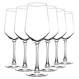 YANGNAY Wine Glasses Set of 6, 13 Oz Red or White Wine Glass with Stem, Perfect for Home, Restaurant, Dishwasher Safe