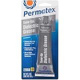 Permatex 22058 Dielectric Tune-Up Grease, 3oz. - High Performance Dielectric Grease Used To Protect Terminals, Spark Plugs, Wiring And Other Electrical Connections Against Salt, Dirt, And Corrosion