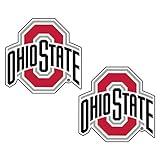 Craftique Ohio State University Decals (Red/Black (2 in), 2 in)